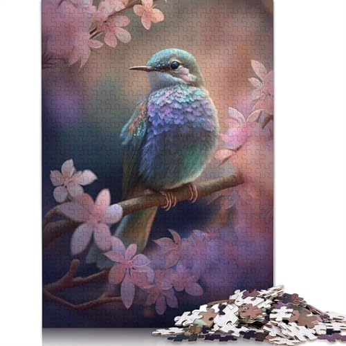 Papagei Holzpuzzle 1000 Teile Holzpuzzle für Erwachsene und Jugendliche ab 12 Jahren, Weihnachtsgeschenke, 1000 Teile (75x50cm) von QASEYIPV