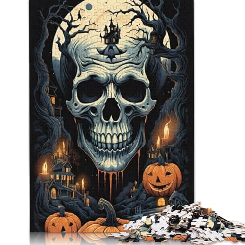 Papierpuzzle, 1000 Stück, Halloween-Skelett, für Erwachsene, pädagogisches Spiel, Herausforderungsspielzeug, 1000 Teile (38 x 26 cm) von QASEYIPV