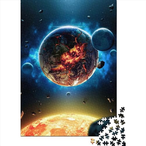 Papierpuzzle, 1000 Teile, Ende der Welt, Papierpuzzle für Erwachsene und Jugendliche ab 12 Jahren, Weihnachtsgeschenke, 1000 Teile (38 x 26 cm) von QASEYIPV