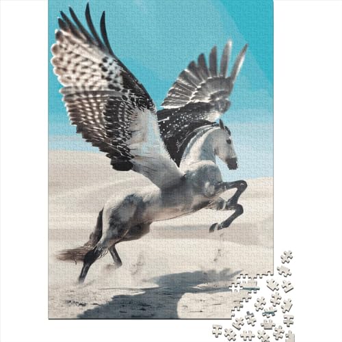 Pegasus Holzpuzzle für Erwachsene, 75 x 50 cm, Lernspiel, 1000 Teile von QASEYIPV