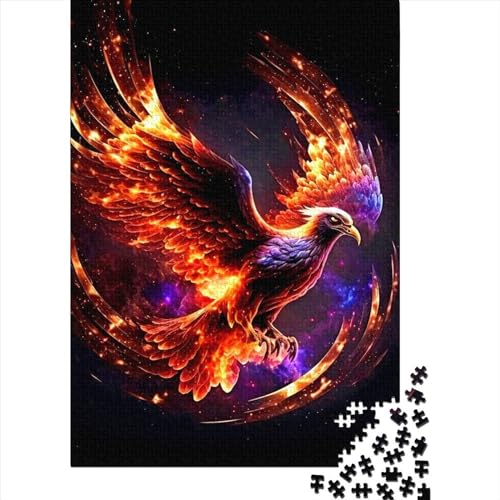 Phoenix Puzzle 1000 Teile für Erwachsene Teenager Halloween Geschenk für Teenager Männer Frauen 1000 Teile (75x50cm) von QASEYIPV