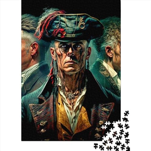 Piratenkapitän Puzzle für Erwachsene, 1000 Teile, Halloween-Puzzle, einzigartige Heimdekoration und Geschenke, 38 x 26 cm Piratenkapitän Puzzle für Erwachsene, 1000 Teile, Halloween-Puzzle, einzigartige Heimdekoration und Geschenke, 38 x 26 cm von QASEYIPV