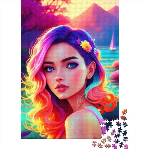 Puzzle, 1000 Teile, Morgenspaziergang für Erwachsene, Heimdekoration, Spielzeug, 75 x 50 cm von QASEYIPV