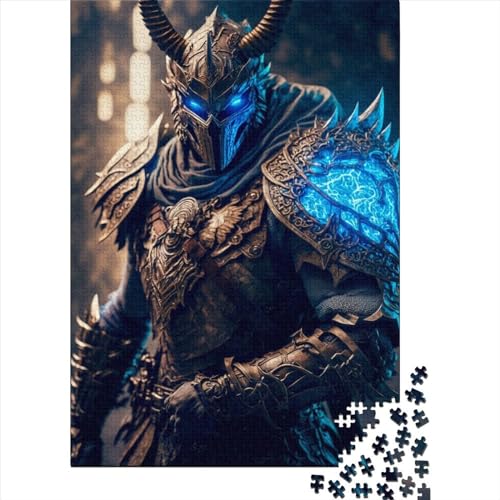 Puzzle, 1000 Teile, Ritter für Erwachsene, Holzpuzzle für Jugendliche, einzigartige Dekoration für Zuhause und Geschenke, 1000 Teile (75 x 50 cm) von QASEYIPV