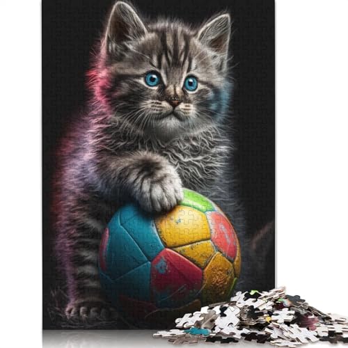 Puzzle, 1000 Teile, Tiere und Katzen, für Erwachsene, Lernspiel aus Papier für Jugendliche, 38 x 26 cm Puzzle, 1000 Teile, Tiere und Katzen, für Erwachsene, Lernspiel aus Papier für Jugendliche, 38 x 26 cm von QASEYIPV