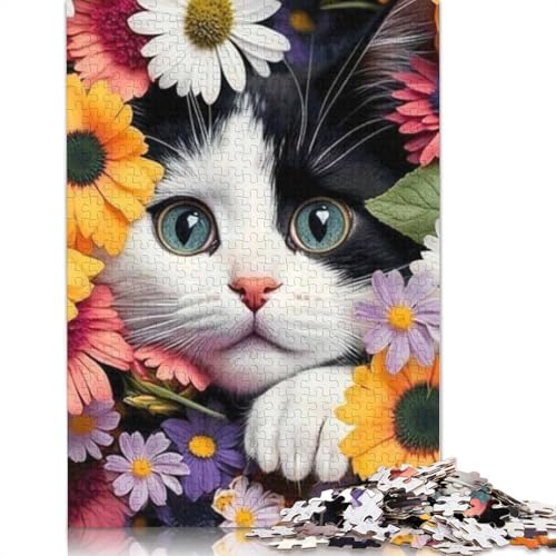 Puzzle, 1000 Teile, Tiere und Katzen, für Erwachsene, Lernspielzeug, 1000 Teile (75 x 50 cm) von QASEYIPV