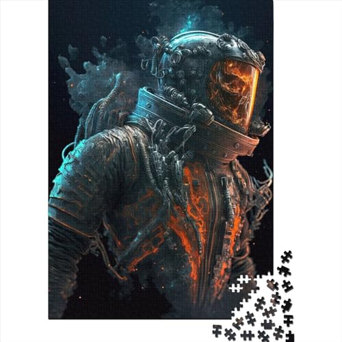 Puzzle, 1000 Teile, Weltraum-Piraten-Kostüm, für Erwachsene, Papierpuzzle für Erwachsene, 1000 Teile (38 x 26 cm) von QASEYIPV