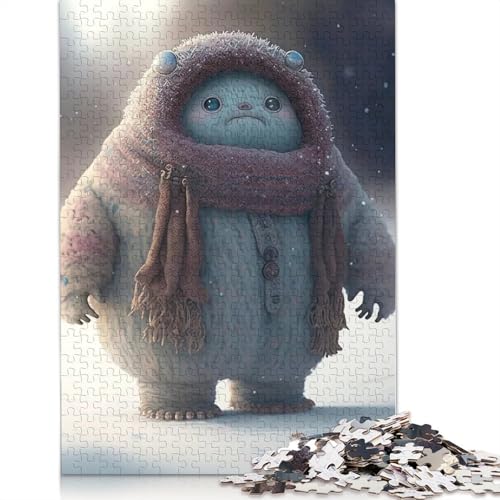 Puzzle, 1000 Teile, niedliche Monster, für Erwachsene und Jugendliche, Lernspiele für Zuhause, Bastelspielzeug, 1000 Teile (75 x 50 cm) von QASEYIPV