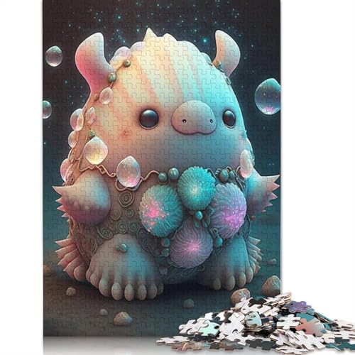 Puzzle, 1000 Teile, niedliche Monster, für Erwachsene und Jugendliche, Lernspiele für Zuhause, Bastelspielzeug, 1000 Teile (75 x 50 cm) von QASEYIPV