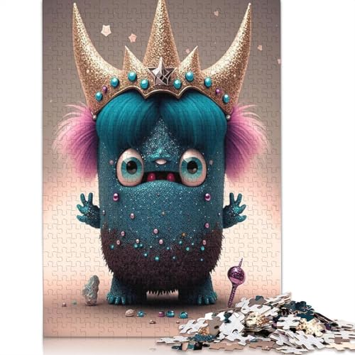 Puzzle, 1000 Teile, niedliche Monster, für Erwachsene und Jugendliche, für Spaß mit der Familie und Spielabend, 1000 Teile (38 x 26 cm) von QASEYIPV