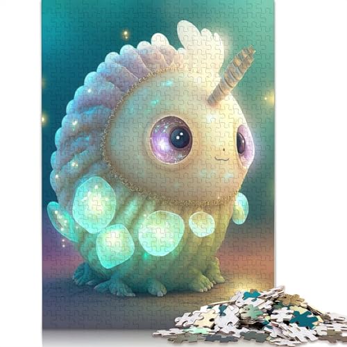 Puzzle, 1000 Teile, niedliche Monster, für Erwachsene und Jugendliche, pädagogisches Spielzeug aus Holz, 1000 Teile (75 x 50 cm) von QASEYIPV