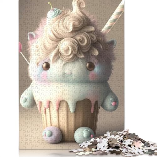 Puzzle, 1000 Teile, niedliche Monster für Erwachsene, Papierpuzzle, Puzzle für Erwachsene, pädagogisches Spiel, Herausforderungsspielzeug, 1000 Teile (38 x 26 cm) von QASEYIPV
