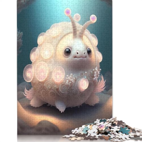 Puzzle, 1000 Teile, niedliche Monster für Erwachsene, Papierpuzzle für Jugendliche, einzigartige Dekoration für Zuhause und Geschenke, 1000 Teile (38 x 26 cm) von QASEYIPV