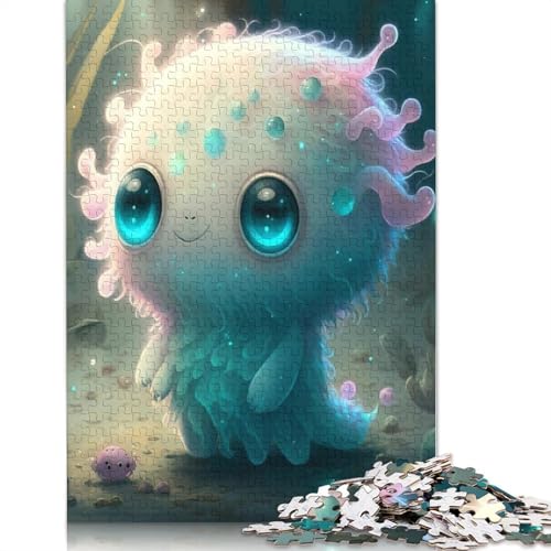 Puzzle, 1000 Teile, niedliche Monster für Erwachsene, Papierpuzzle für Teenager, Männer und Frauen, Geschenk, 1000 Teile (38 x 26 cm) von QASEYIPV