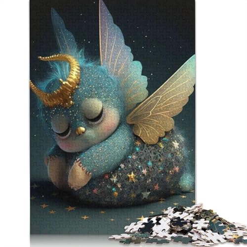 Puzzle, 1000 Teile, niedliche Monster für Erwachsene und Jugendliche, Holzpuzzle, Weihnachtsgeschenk, 1000 Teile (75 x 50 cm) von QASEYIPV