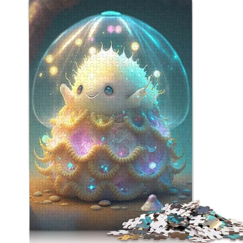 Puzzle, 1000 Teile, niedliche Monster für Erwachsene und Jugendliche, Papierpuzzle für Familienspaß und Nachtspiele, 1000 Teile (38 x 26 cm) von QASEYIPV