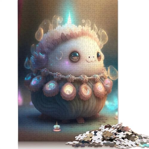 Puzzle, 1000 Teile, niedliche Monster für Erwachsene und Jugendliche, Weihnachtsgeschenke, 1000 Teile (38 x 26 cm) von QASEYIPV