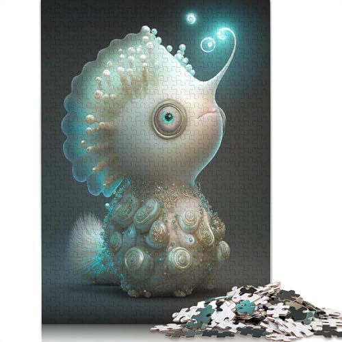 Puzzle, 1000 Teile, niedliche Monster für Erwachsene und Jugendliche, Weihnachtsgeschenke, 1000 Teile (38 x 26 cm) von QASEYIPV