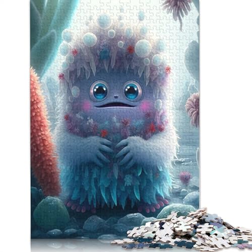 Puzzle, 1000 Teile, niedliche Monster für Erwachsene und Jugendliche, Weihnachtsgeschenke, 1000 Teile (75 x 50 cm) von QASEYIPV
