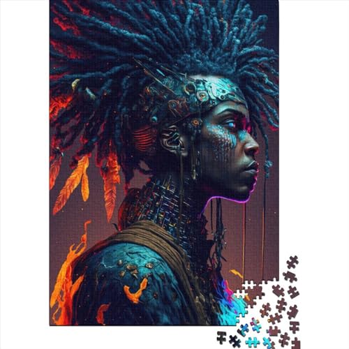 Puzzle 1000 Teile Fantasy-Figuren für Erwachsene, Halloween-Geschenk, Holzpuzzle für Erwachsene, Familienspaß und Spieleabend, 1000 Teile (75x50cm) von QASEYIPV