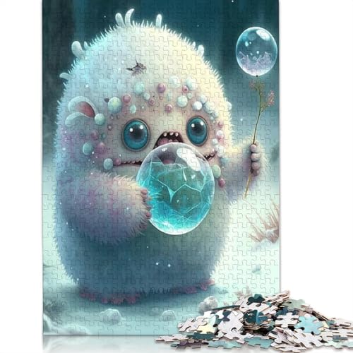 Puzzle 1000 Teile Niedliche Monster für Erwachsene, Puzzle für Erwachsene, Halloween-Geschenk ab 14 Jahren, 1000 Teile (75x50cm) von QASEYIPV