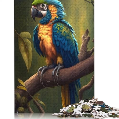 Puzzle 1000 Teile für Erwachsene, Papagei, schwierige Puzzles für Erwachsene, Familienspaß, 1000 Teile Puzzle (75x50cm) von QASEYIPV