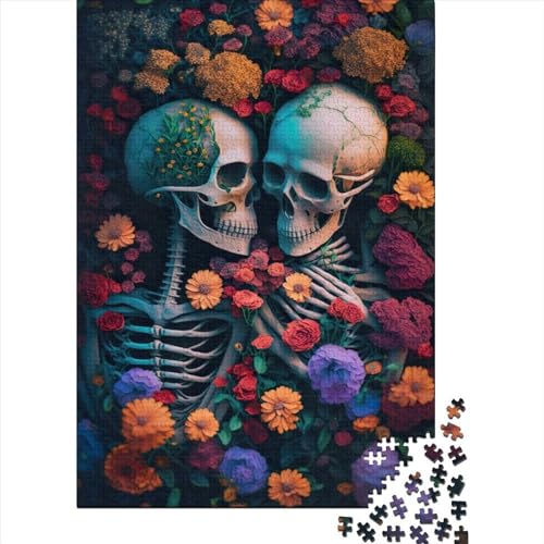 Puzzle Skelett Erwachsenenmeer 1000 Teile Holzpuzzle Erwachsene Puzzle für Jugendliche ab 12 Jahren Weihnachtsgeschenke 1000 Teile (75x50cm) von QASEYIPV