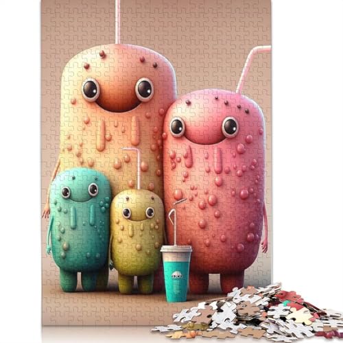Puzzle für Erwachsene, 1000 Teile, 75 x 50 cm, niedliche Monster. Puzzle für Erwachsene, 1000 Teile, 75 x 50 cm, niedliche Monster. von QASEYIPV