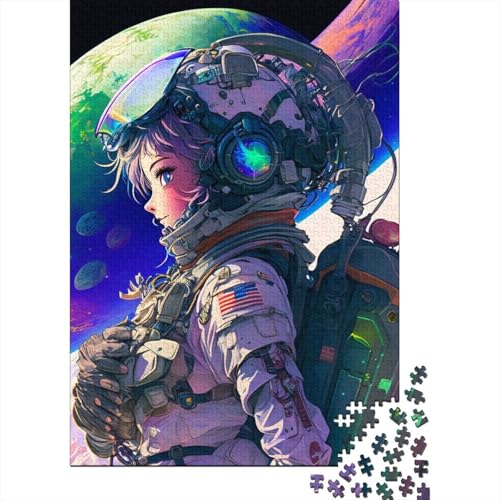 Puzzle für Erwachsene, 1000 Teile, Astronaut, Puzzle, Lernspiel, Herausforderungsspiel, 1000 Teile (75 x 50 cm) von QASEYIPV