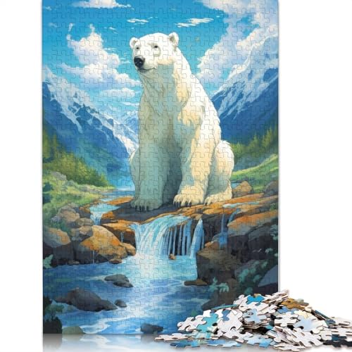 Puzzle für Erwachsene, 1000 Teile, EIN Bär in den Bergen, Puzzle für Erwachsene, Lernspiel, Herausforderungsspielzeug, 1000 Teile (75 x 50 cm) von QASEYIPV