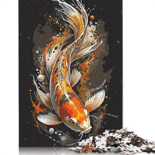 Puzzle für Erwachsene, 1000 Teile, Elegantes Fisch-Puzzle, anspruchsvolles Spiel, 1000 Teile (75 x 50 cm) von QASEYIPV
