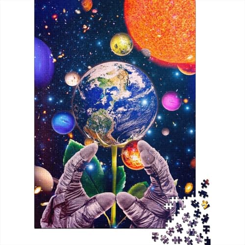 Puzzle für Erwachsene, 1000 Teile, Holzpuzzle für Erwachsene, Lernspiel, Herausforderung, Spielzeug, 1000 Teile (75 x 50 cm) von QASEYIPV