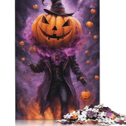 Puzzle für Erwachsene, 1000 Teile, Kürbis und Teufelspuzzle, Lernspiel für Erwachsene, Herausforderungs-Spielzeug, 1000 Teile (75 x 50 cm) von QASEYIPV