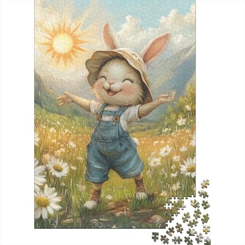 Puzzle für Erwachsene, 1000 Teile, Osterhase, stimulierendes Spielzeug, 1000 Teile (38 x 26 cm) von QASEYIPV