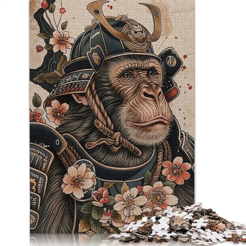 Puzzle für Erwachsene, 1000 Teile, Samurai-Affen-Puzzle, Interaktion mit Familienmitgliedern, 1000 Teile (75 x 50 cm) von QASEYIPV