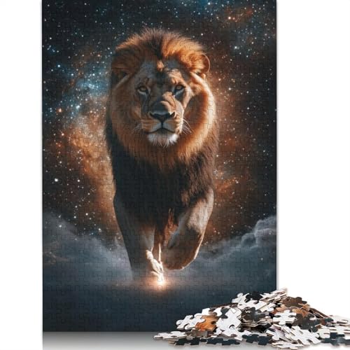 Puzzle für Erwachsene, 1000 Teile, christlicher Löwe, stimulierendes Spielzeug, 1000 Teile (75 x 50 cm) von QASEYIPV