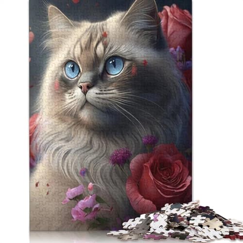 Puzzle für Erwachsene, Katze, 1000 Teile, 75 x 50 cm, pädagogisches Spielzeug für Erwachsene Puzzle für Erwachsene, Katze, 1000 Teile, 75 x 50 cm, pädagogisches Spielzeug für Erwachsene von QASEYIPV