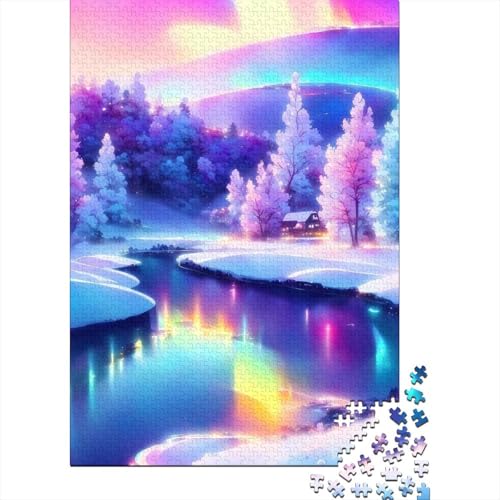 Puzzle für Erwachsene, Morgenspaziergang, Puzzle für Erwachsene, Lernspiel, Herausforderung, Spielzeug, 1000 Teile (75 x 50 cm) von QASEYIPV