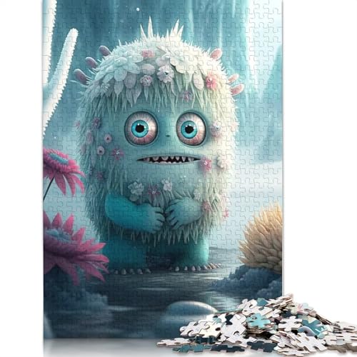 Puzzle für Erwachsene, Niedliche Monster, Puzzle für Erwachsene, Lernspiel, Herausforderung, Spielzeug, 1000 Teile (75x50cm) von QASEYIPV