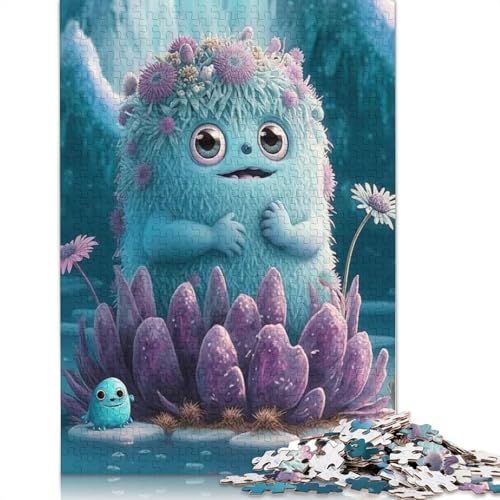 Puzzle für Erwachsene, Niedliche Monster, Puzzle für Erwachsene, Lernspiel, Herausforderung, Spielzeug, 1000 Teile (75x50cm) von QASEYIPV