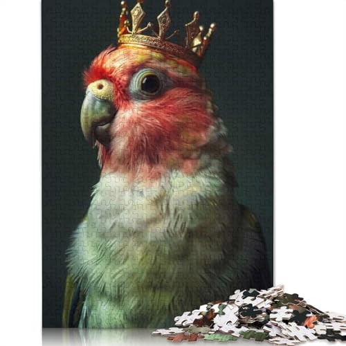 Puzzle für Erwachsene, Papagei, Vogel, süßer König, Papierpuzzles für Teenager, Geschenke, Heimdekoration, Puzzlespielzeug, 1000 Teile (75 x 50 cm) von QASEYIPV