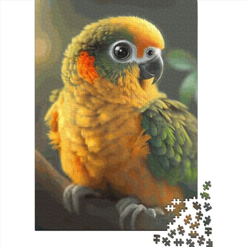 Puzzle für Erwachsene, Papagei und Tiere, 1000 Teile, Holzpuzzle, Lernspielzeug, Stressabbau, Weihnachtsgeschenke, 1000 Teile (75 x 50 cm) von QASEYIPV