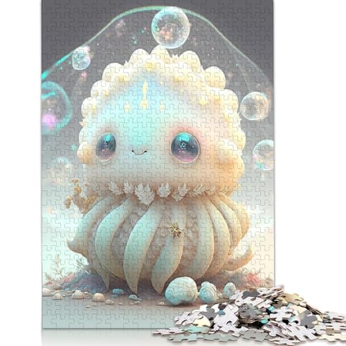 Puzzle für Erwachsene, niedliche Monster, Holzpuzzle für Teenager, Geschenke, Heimdekoration, Puzzle-Spielzeug, 1000 Teile (75 x 50 cm) von QASEYIPV