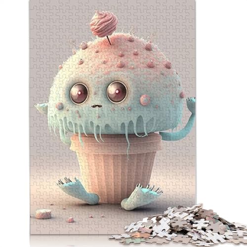 Puzzle für Erwachsene, niedliche Monster, Papier-Puzzles für Teenager, Geschenke, Heimdekoration, Puzzle-Spielzeug, 1000 Teile (38 x 26 cm) von QASEYIPV