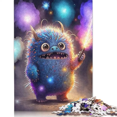 Puzzle für Erwachsene, niedliche Monster, Papier-Puzzles für Teenager, Geschenke, Heimdekoration, Puzzle-Spielzeug, 1000 Teile (38 x 26 cm) von QASEYIPV