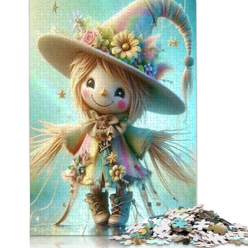Puzzle für Erwachsene, niedliche Vogelscheuche, Puzzle für Erwachsene, Lernspiel, Herausforderung, Spielzeug, 1000 Teile (75 x 50 cm) von QASEYIPV
