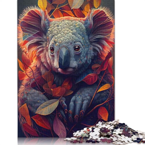 Puzzle für Erwachsene 1000 Das gemütliche Koala-Puzzle Puzzles für Erwachsene Lernspiel Herausforderungsspielzeug 1000 Teile (75 x 50 cm) von QASEYIPV