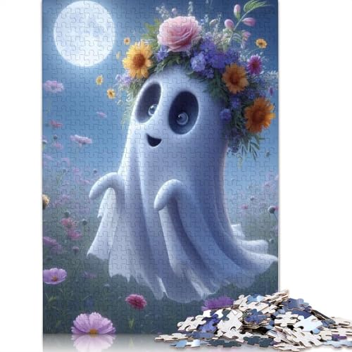 Puzzle für Erwachsene 1000 Halloween-Geisterpuzzle Erwachsenenpuzzle Lernspiel Herausforderung Spielzeug 1000 Teile (75x50cm) von QASEYIPV