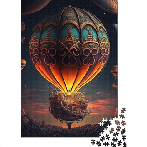 Puzzle für Erwachsene 1000 Luftballons im Weltraum Erwachsenenpuzzle Lernspiel Herausforderung Spielzeug 1000 Teile (38x26cm) von QASEYIPV