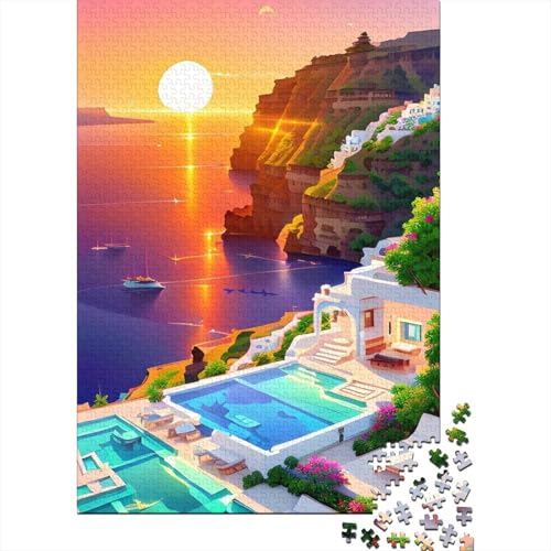 Puzzle für Erwachsene 1000 Puzzle Morgenspaziergang Puzzle Puzzle für Erwachsene Lernspiel Herausforderung Spielzeug 1000 Teile (38x26cm) von QASEYIPV